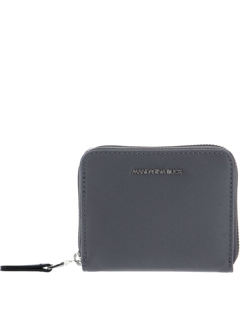 MANDARINA DUCK HUNTER Portofel compact cu fermoar PERLA FUMATĂ - Portofele femei