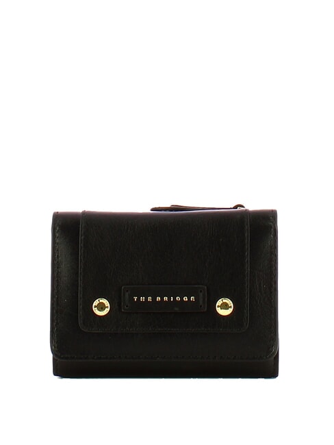 THE BRIDGE CECILIA Portofel din piele Negru de aur - Portofele femei