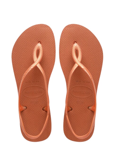 HAVAIANAS Flip-flops LUNA cerrado portocaliu - Pantofi femei