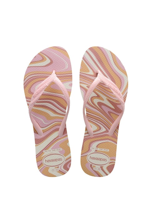 HAVAIANAS FANTASIA STYLE Papuci flip-flop alb/roz - Pantofi femei