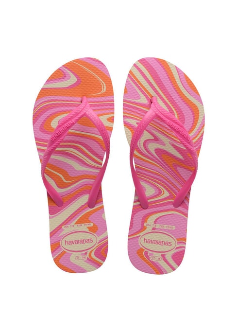 HAVAIANAS FANTASIA STYLE Papuci flip-flop bej/roz - Pantofi femei