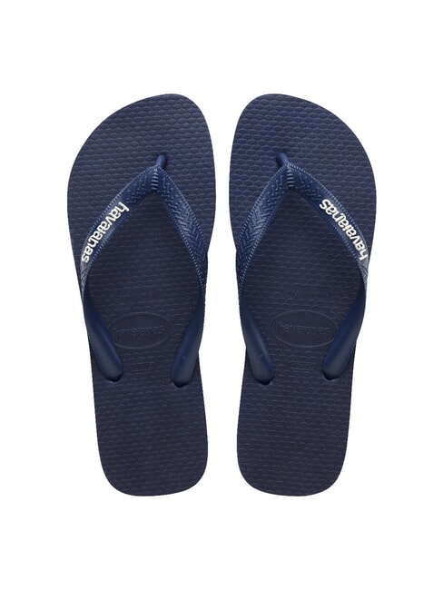 HAVAIANAS TOP RUBBER LOGO FILETE Papuci flip-flop navyblu - Pantofi bărbați