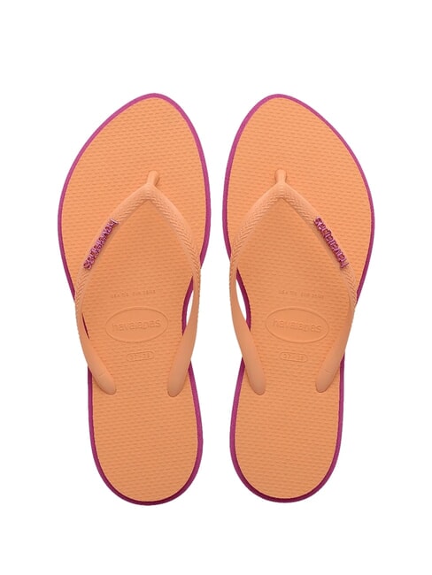 HAVAIANAS SLIM POINT Papuci flip-flop gumă de trandafir - Pantofi femei
