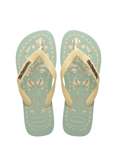 HAVAIANAS TOP TROPICALIA Papuci flip-flop coastă verde - Pantofi femei