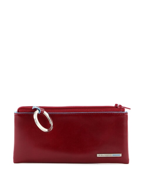 PIQUADRO Inel de chei BLUE SQUARE, din piele RED - Portchei