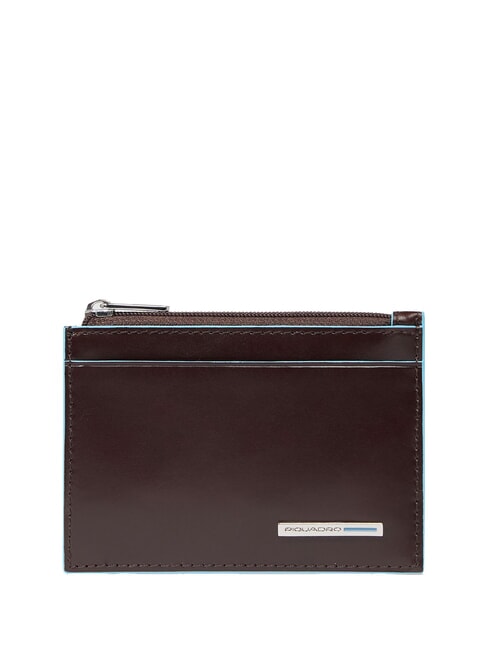 PIQUADRO BLUE SQUARE Husă de chei din piele MAHOGANY - Portchei