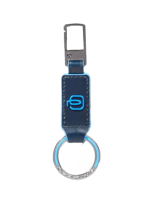 PIQUADRO BLUE SQUARE Breloc din piele cu pandantiv albastru - Portchei