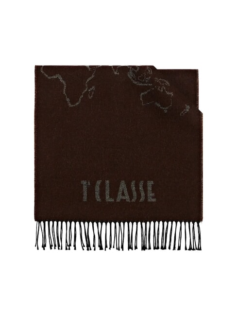 ALVIERO MARTINI PRIMA CLASSE GEO FILETTO Eșarfă cu franjuri cacao - Eșarfe