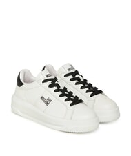 LOVE MOSCHINO ECLIPSE50 Adidași din piele alb negru - Pantofi femei - 1