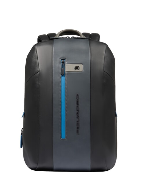 PIQUADRO URBAN Rucsac pentru laptop de 15,6" din piele negru grigiongr - Rucsacuri pentru laptop