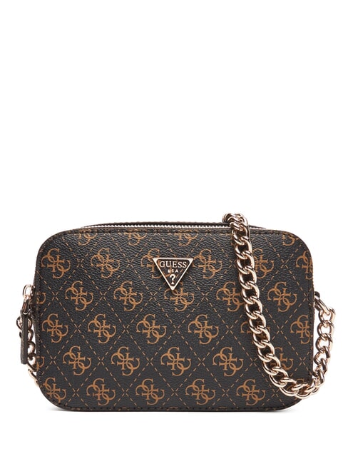 GUESS NOELLE 2 4G Geantă de umăr mini maro - Genți femei