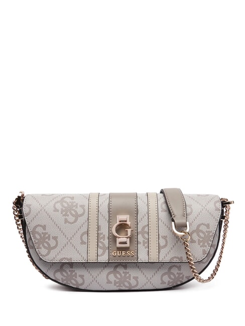 GUESS ERENIA Geantă de umăr convertibilă logo taupe închis - Genți femei