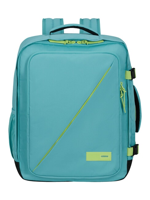 AMERICAN TOURISTER TAKE2CABIN M Rucsac sub scaun ok easyJet turcoaz prăfuit/lime - Rucsacuri pentru școală și timp liber