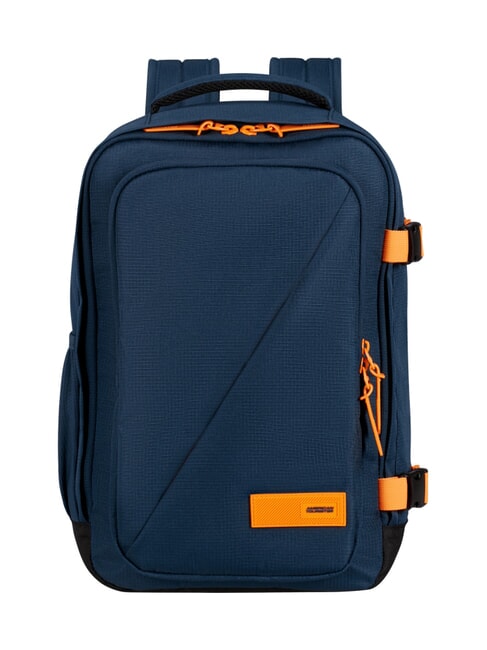 AMERICAN TOURISTER TAKE2CABIN M Rucsac sub scaun ok easyJet bleumarin închis/portocaliu radiant - Rucsacuri pentru școală și timp liber