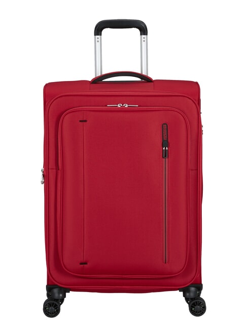 AMERICAN TOURISTER CLOUDRIDER Cărucior extensibil mare roșu astral - Trolere semirigide