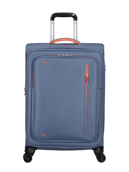 AMERICAN TOURISTER CLOUDRIDER Cărucior extensibil mare albastru piatra - Trolere semirigide