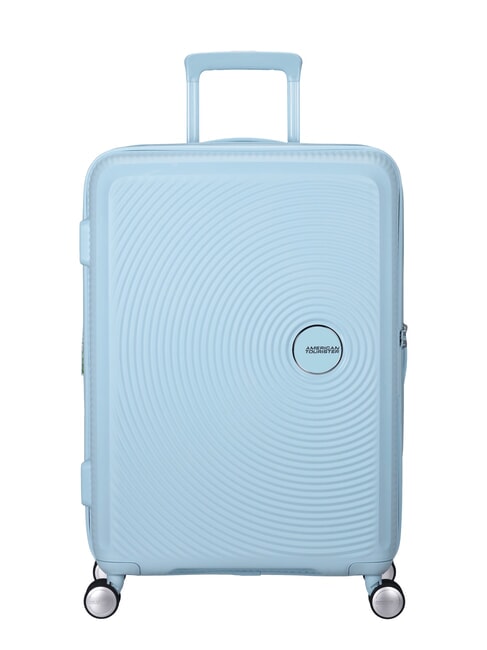 AMERICAN TOURISTER SOUNDBOX SPINNER Troller mediu, extensibil PASTEL ALbastru - Trolere rigide
