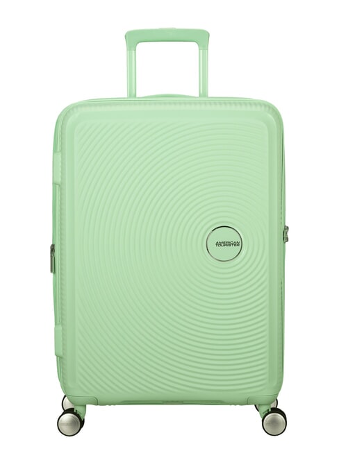 AMERICAN TOURISTER SOUNDBOX SPINNER Troller mediu, extensibil verde pastel - Trolere rigide