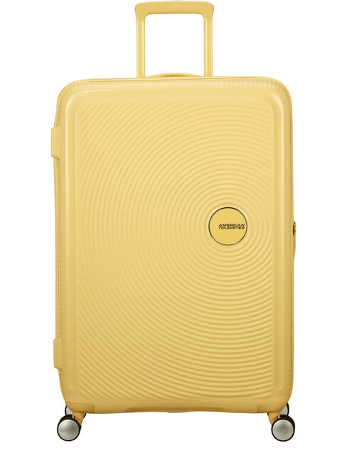 AMERICAN TOURISTER Troler Linia SOUNDBOX, dimensiuni mari, extensibilă galben pastel - Trolere rigide
