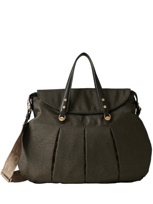 BORBONESE CROISSANT  Geanta de mana, cu bareta de umar dafin - Genți femei