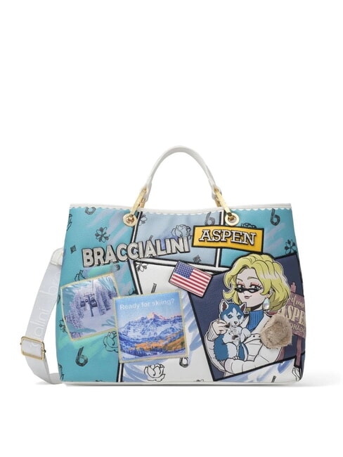 BRACCIALINI CARTOLINE Geantă de mână cu curea de umăr multi - Genți femei