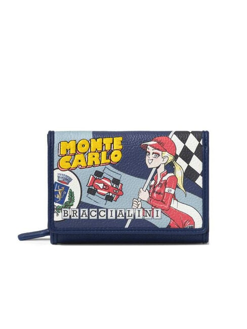BRACCIALINI CARTOLINE Portofel mediu MONTE CARLO multi - Portofele femei