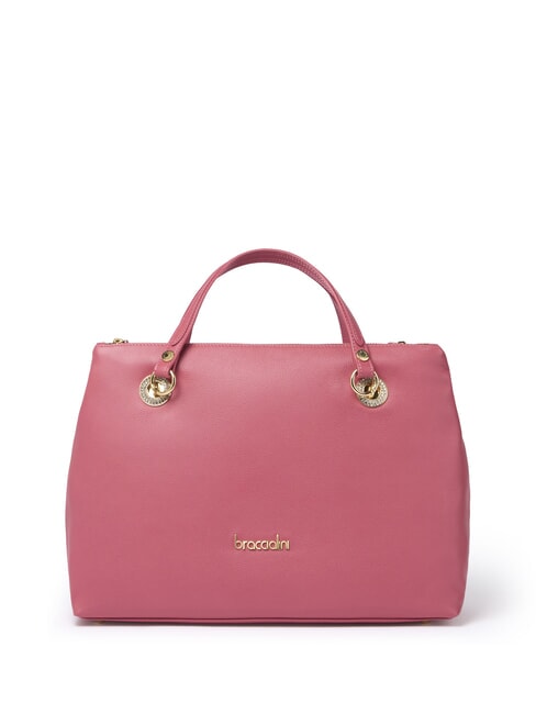 BRACCIALINI NORA Geantă de mână din piele cu curea de umăr roșu - Genți femei