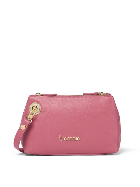 BRACCIALINI NORA Geantă mică de umăr din piele roșu - Genți femei