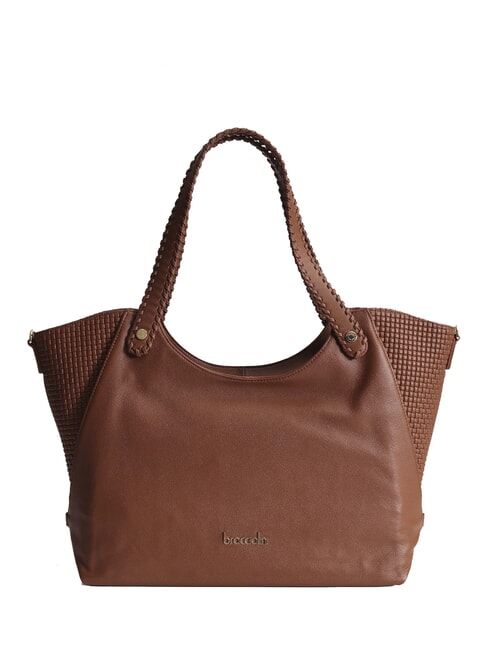 BRACCIALINI NAOMI Geantă de umăr din piele maro - Genți femei