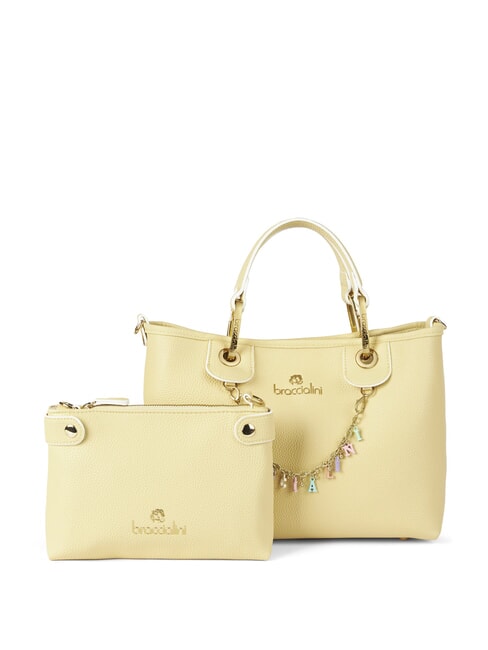 BRACCIALINI BETH Geantă medie cu husă detașabilă galben - Genți femei