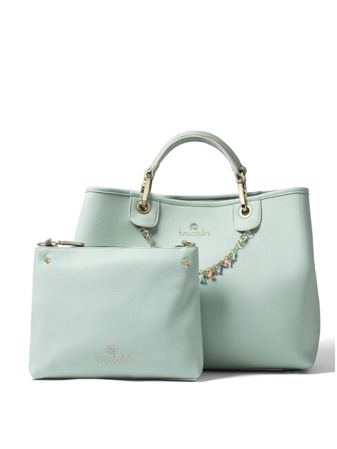 BRACCIALINI BETH Geantă de mână cu husă detașabilă ceresc - Genți femei