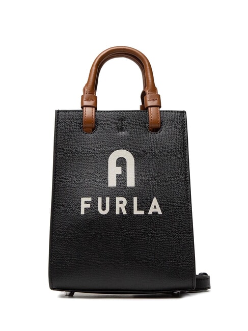 FURLA VARSITY STYLE Geanta verticala din piele cu curea de umar negru - Genți femei