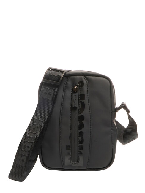 BLAUER SPLASH Geantă cu logo strălucitor BLACK - Genți de umăr bărbați