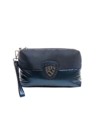 BLAUER PADDED NYLON Geantă tip clutch moale cu logo cu strasuri BLUE - Genți femei - 1