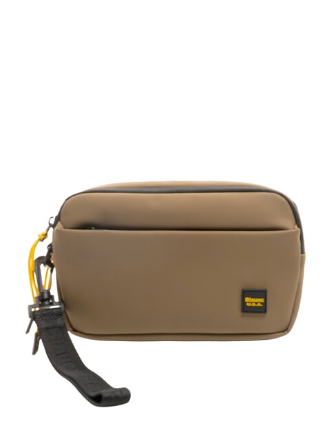 BLAUER RUBBER Geantă de mână cauciucată pentru bărbați MILITAR VERDE - Husă pentru tabletă și organizator