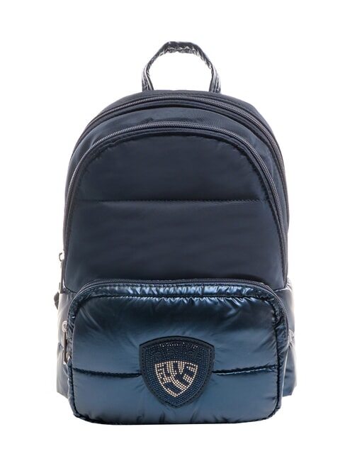 BLAUER PADDED NYLON Rucsac cu logo cu strasuri BLUE - Genți femei