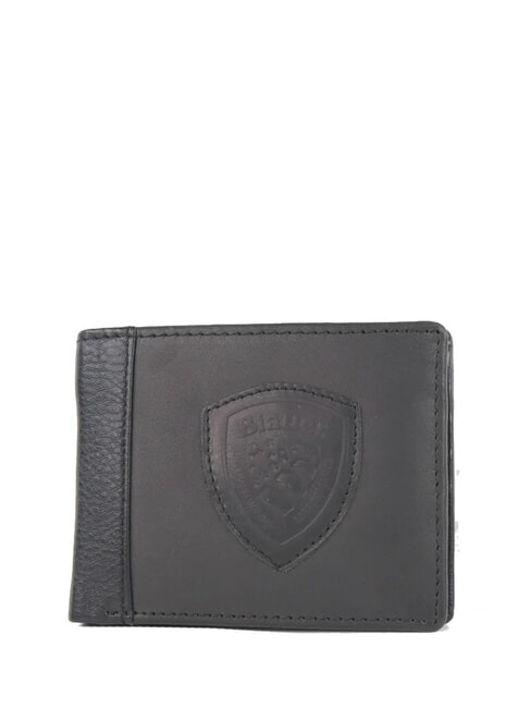 BLAUER MUST Portofel din piele pentru bărbați BLACK - Portofele bărbați