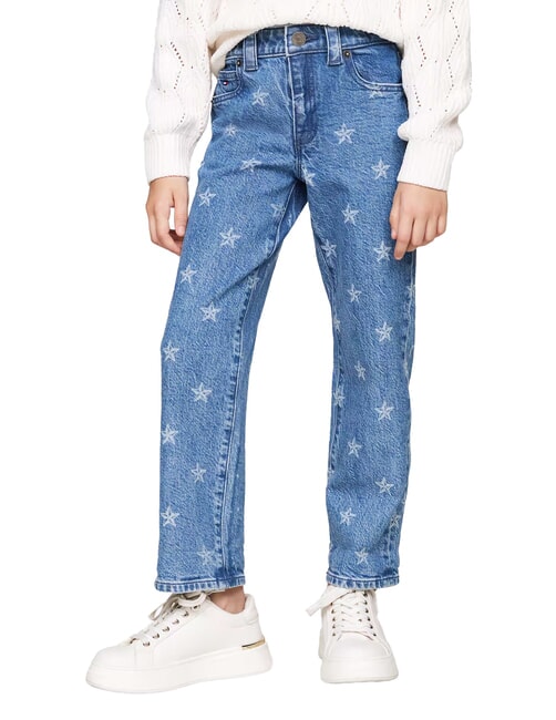 TOMMY HILFIGER TH KIDS Blugi cu imprimeu de stele aopstars - Pantaloni pentru copii