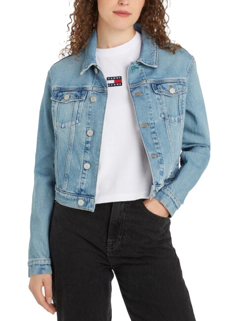 TOMMY HILFIGER TH JEANS Jachetă de blugi denim deschis - Jachete pentru femei