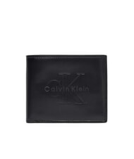 CALVIN KLEIN BOLD LOGO Portofel din piele cu portofel pentru monede - Portofele bărbați