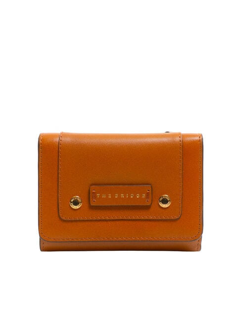THE BRIDGE CECILIA Portofel din piele Cognac / Aur - Portofele femei