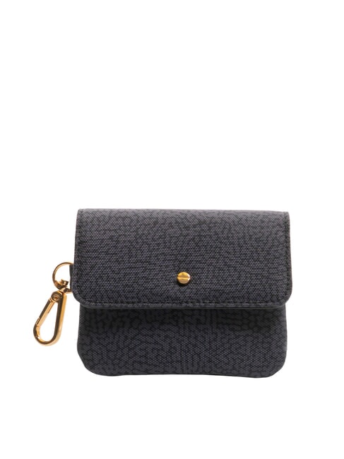 BORBONESE FLEXOS SOFT Portofel cu carabină negru - Portofele femei