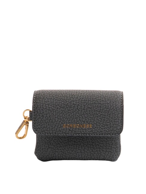 BORBONESE BRUNCH Portofel cu carabină ardezie - Portofele femei