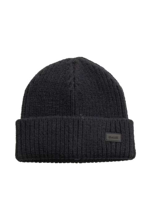 GAUDÌ EVAN Căciulă beanie cu manșetă BLACK - Căciuli