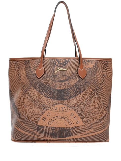 GATTINONI PLANETARIUM Geanta de cumparaturi medie bronz monocrom - Genți femei