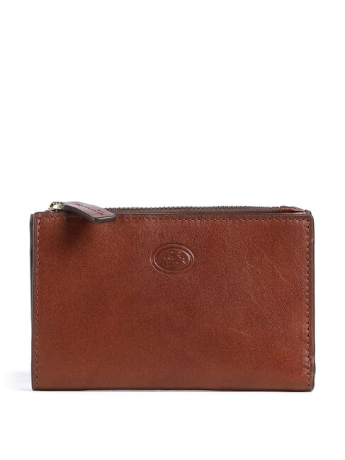 THE BRIDGE STORY DONNA Portofel din piele cu portofel pentru monede BROWN - Portofele femei