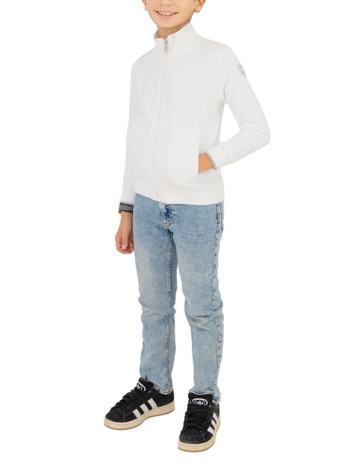 COLMAR CONNECTIVE KIDS Hanorac cu fermoar complet alb - Hanorac pentru bebeluși