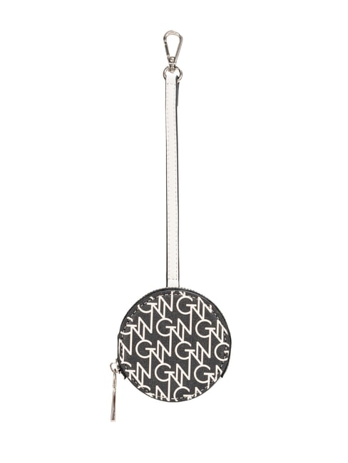 GATTINONI PLANETARIUM Breloc cu carcasă pentru monede alb-negru - Portchei