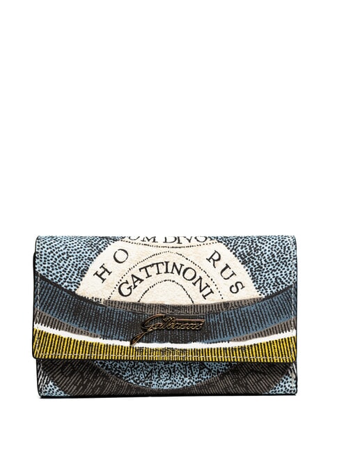 GATTINONI PLANETARIUM Portofel mediu cu clapă lună/alb - Portofele femei