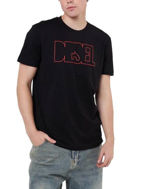 DIESEL T-DIEGOR Tricou de bumbac negru - tricou